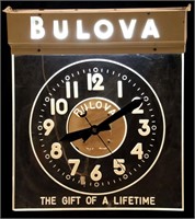 Bulova Electric Advertising Clock