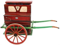 Street Model Barrel Piano With Cart