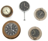 5 Pcs. Airplane and Automobile Clocks