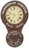 Baird Advertising Clock "R.M. Hughes & Co"