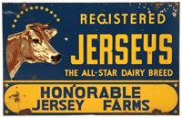Jersey Farms Double Sided Advertising Sign