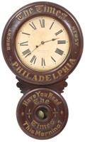 Baird Advertising Clock "Philadelphia Times"