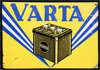 Vintage Varta Car Battery Sign