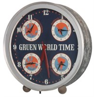 Gruen World Time Clock
