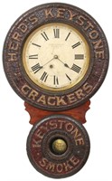 Rare Miniature Baird Advertising Clock "Herd's Key
