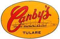 Canby's Advertising Porcelain Sign