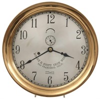 9.5 in. Seth Thomas Ship's Lever Clock