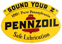 Pennzoil Double Sided Advertising Sign