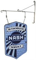 Nash Service Double Sided Porcelain Sign