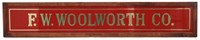 Reverse Painted & Gold Leaf Woolworth Sign