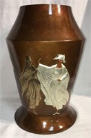 Erte Bronze Vase, Celebration