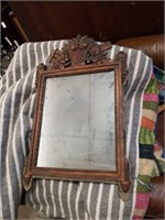 Small carved frame mirror