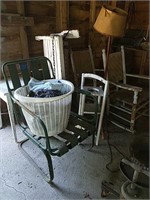 Porch And Yard Furniture With Lamp As Shown