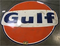 "GULF" PORCELAIN SIGN