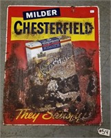 "MILDER CHESTERFIELD" METAL SIGN