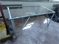 Steel frame table base  62" long x 36" wide x 28"