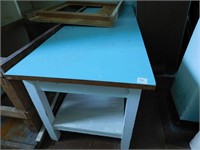 Large work table w/bottom level -   8" long x 32"