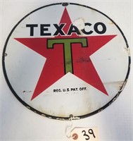 "TEXACO" PORCELAIN SIGN