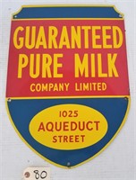 "GUARANTEED PURE MILK COMPANY LIMITED" PORCELAIN S