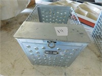 Wire locker basket from Northern State Hospital -