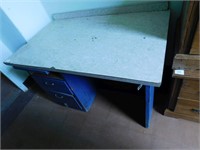 Desk w/formica top - missing 2 drawers  48" wide