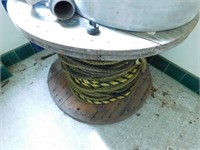 Wood spool with rope   36" diameter x 27" tall