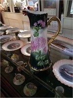 Limoges large tankard vase