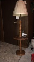Floor lamp table