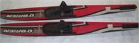 Pair of 67" O'Brien water skis. Used.