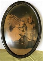 Antique Oval Picture Frame