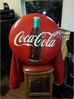 24" Coke Button Sign 1950,s