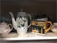 LGE QTY OF ASSORTED TEAPOTS/COFFEE POTS