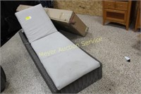 2 Outdoor Heather stone chaise loungers