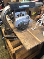 RADIAL ARM SAW ON BENCH WORKING
