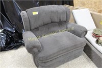 Oversized upholstered recliner