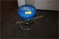 Blue ford bar stool