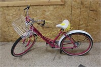 Pink Schwinn ladies bike, 26"