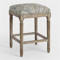 Dove Paisley Paige Backless Counter Stool