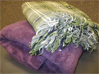 2 PC ACCENT THROWS