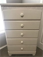 CREAM COTTAGE CHEST OF DRAWER