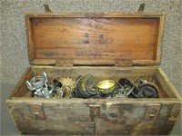 ANTIQUE HANDMADE FISHING BOX