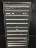 12 Drawer Vidmar Cabinet and Contents-
