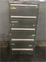 5 Drawer Stanley Vidmar Cabinet and Contents-