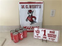 Lot of 3 North Carolina state memorabilia.