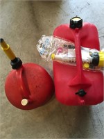 Lot of two gas cans