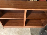 Wood storage shelf/credenza