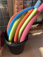 Lot Of Pool Noodles And Pool Toys