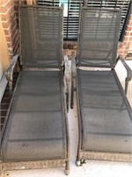 Lot of 2 Patio Lounge Chairs