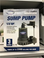 Sump Pump 1/2 HP