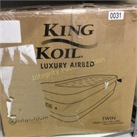 King Koil Luxury Air bed Twin Retail $94.95**